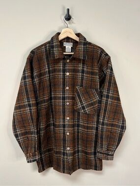 Vintage Wool Flannel Button Up